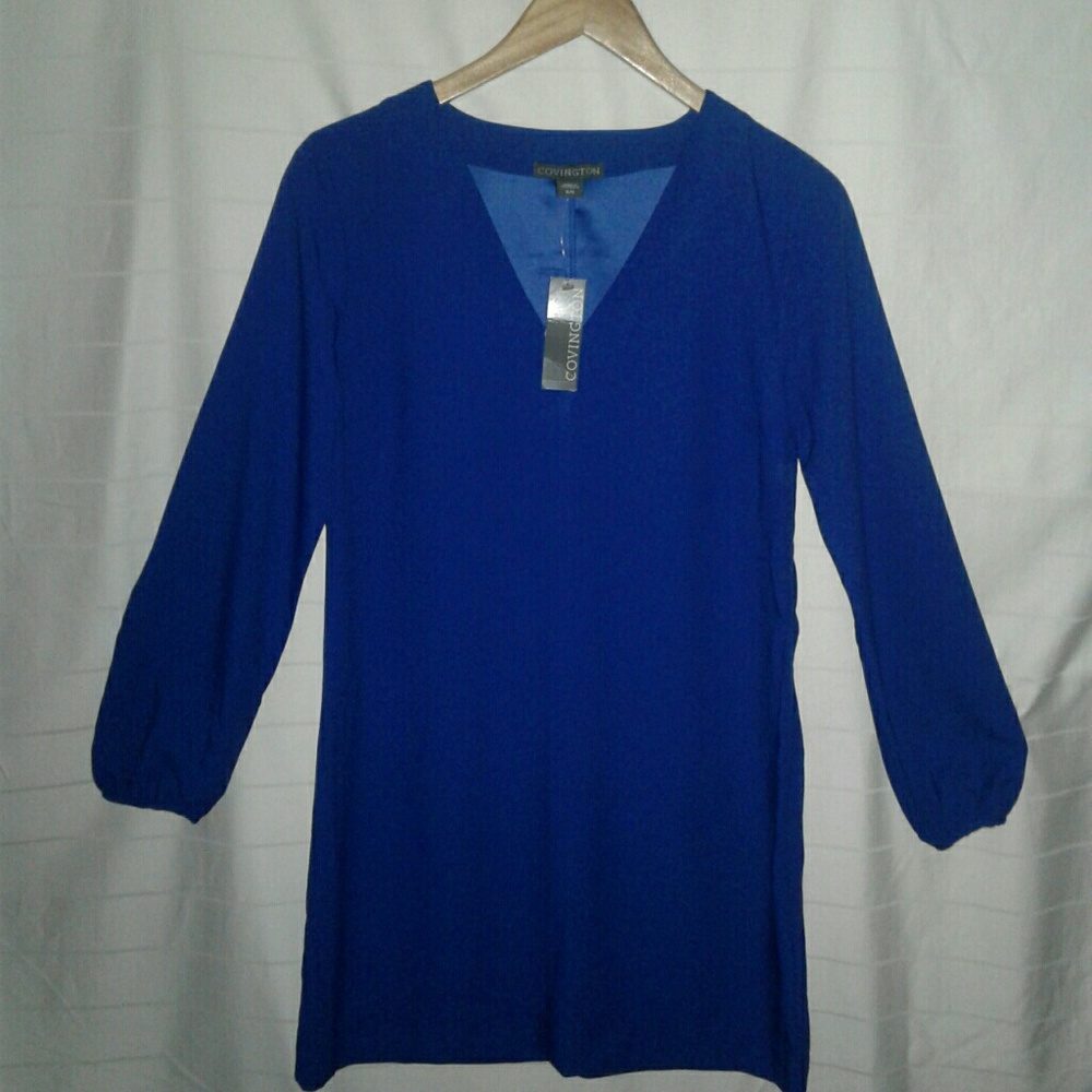 Covington Royal Blue Longsleeve Dress